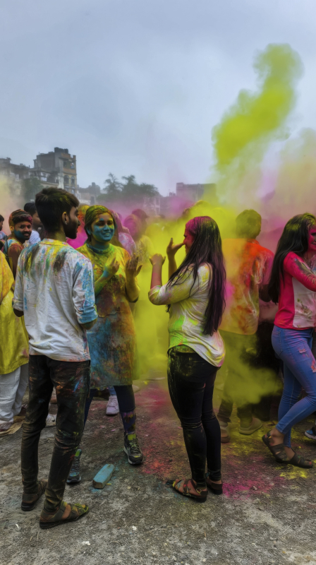 Vibrant Celebration at Holi Festival