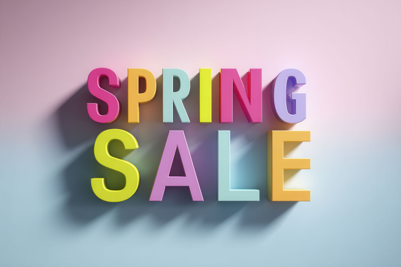 Colorful Spring Sale Promotion Design