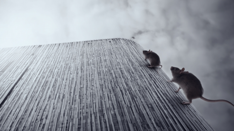 Rats Climbing Urban Structure