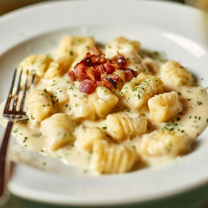Creamy Italian Gnocchi with Bacon